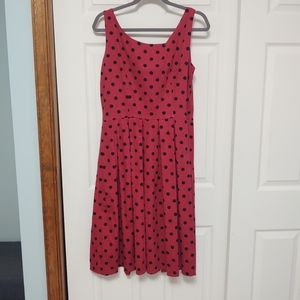 Lindy Bop swing dress red, size M